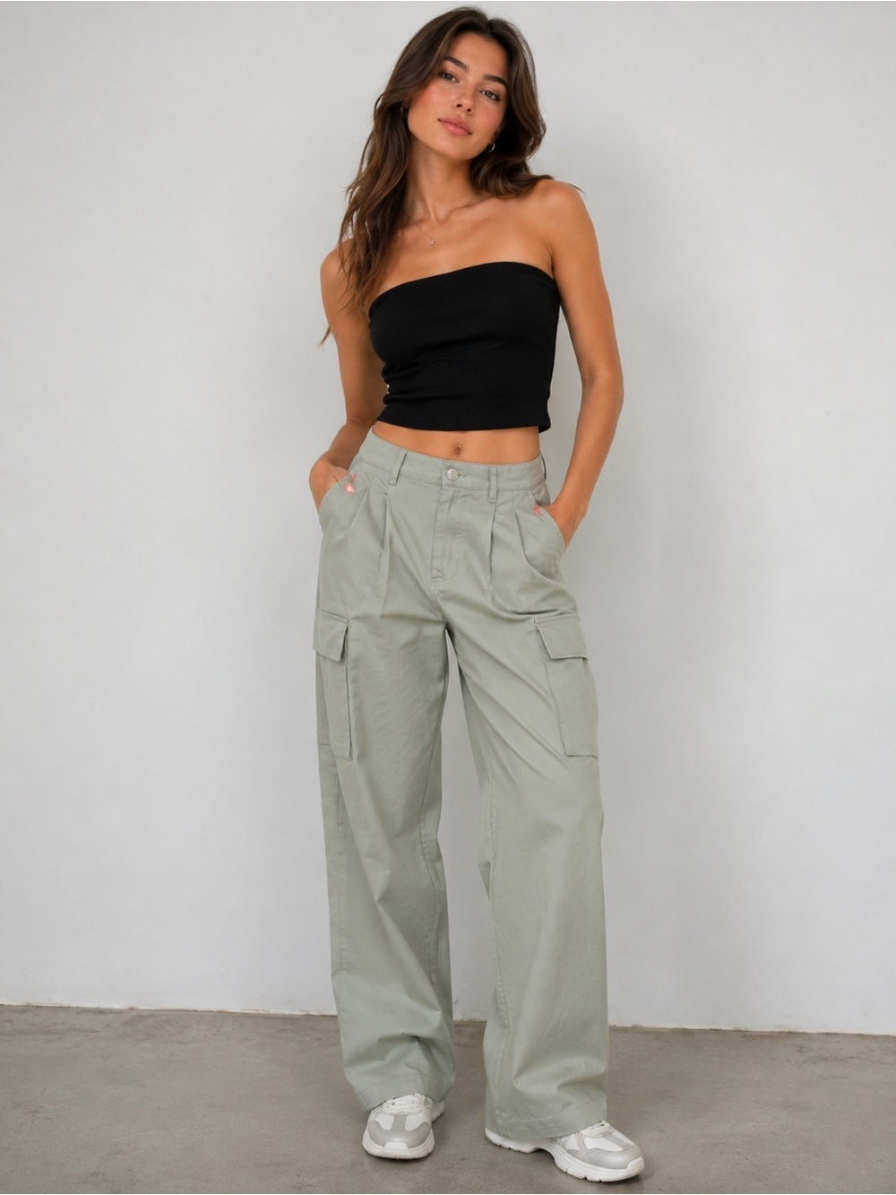 ASOS Wide Leg Cargo Pants Size 6